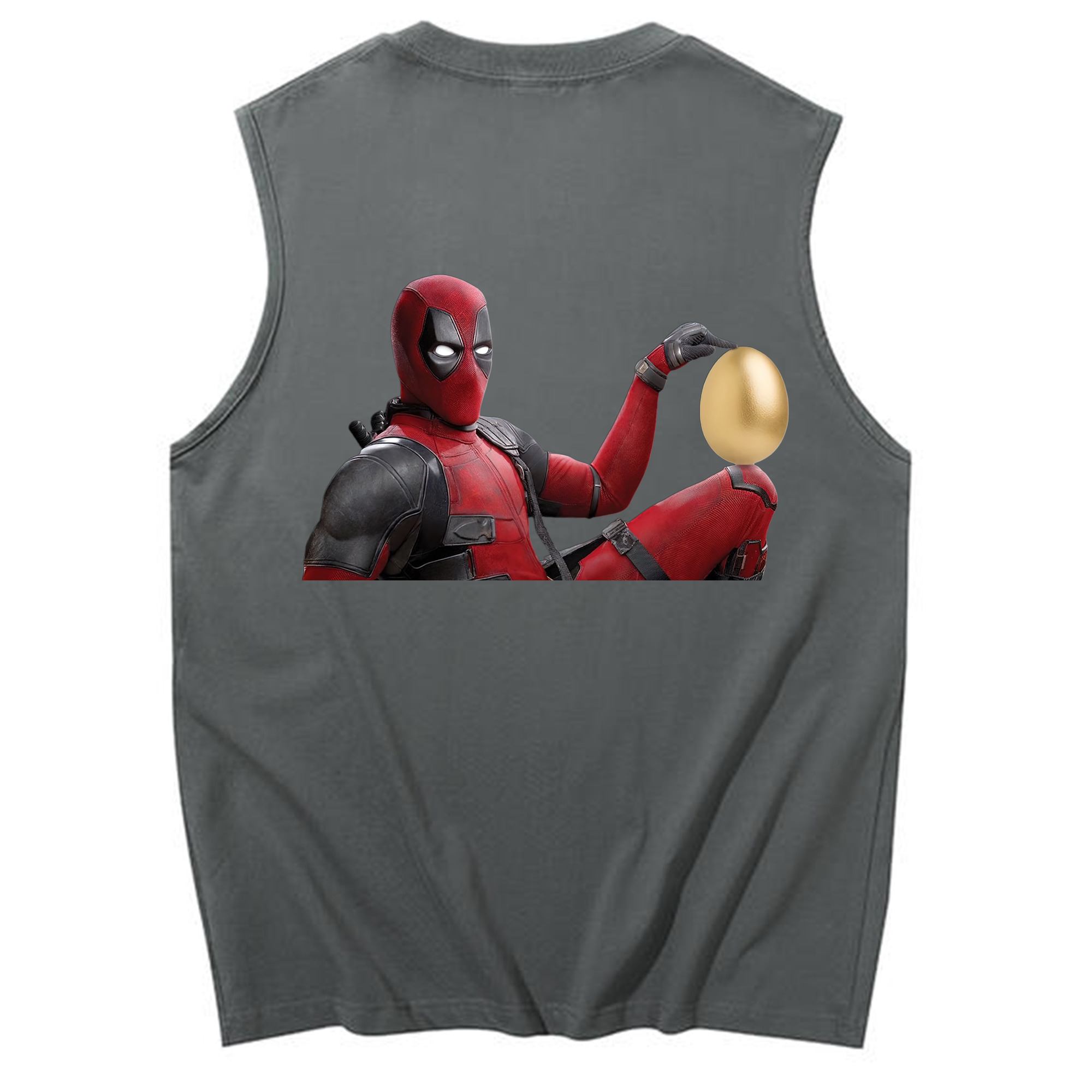 （画像用） Deadpool デッドプール コットン100％タンクトップ（背面プリント）